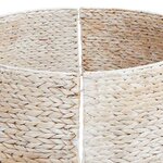 vidaXL Collier de sapin de Noël Blanc 75 x 75 x 25 cm Jacinthe d'eau