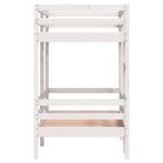 vidaXL Lit superposé Blanc 80x200 cm Bois de pin massif