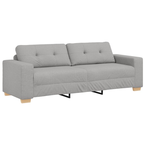 Canapé 3 places vidaXL Gris nuage 180 cm Tissu
