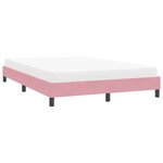 vidaXL Cadre de lit sans matelas rose 140x220 cm velours