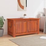vidaXL Coffre de rangement avec couvercle marron bois massif d'acacia