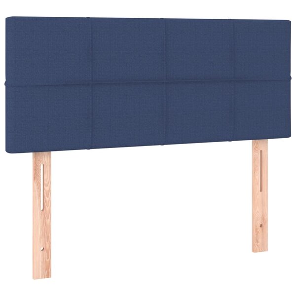vidaXL Tête de lit Bleu 100x5x78/88 cm Tissu