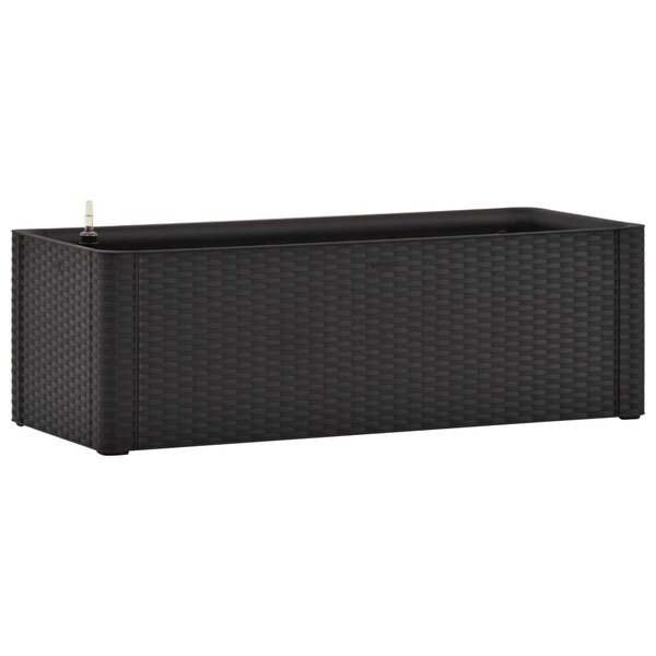 vidaXL Lit surélevé de jardin système arrosage Anthracite 100x43x33 cm