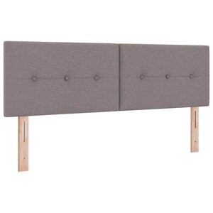 vidaXL Tête de lit avec tête de lit Taupe 144 cm Cuir synthétique