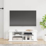 vidaXL Support de télévision Blanc 96 x 35 x 33 5 cm