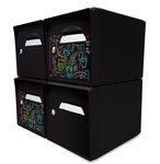 Pack de 4 boîtes aux lettres 1 porte - 2x "Vache de Pub [VanLuc]" - 2x "Noir intense"