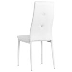 vidaXL Chaises à manger lot de 6 blanc similicuir