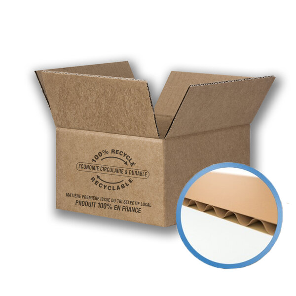 Lot de 20 cartons caisses 425 x 310 x 340 mm simple cannelure