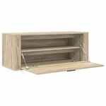 vidaXL Armoire à chaussures murale Chêne sonoma 100x35x38 cm