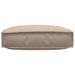 vidaXL Coussin pour assise de palette Taupe 60 x 60 x 12 cm