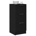 vidaXL Buffets 2 Pièces Chêne noir 30 x 30 x 70 cm Bois d'ingénierie