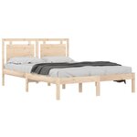vidaXL Cadre de lit sans matelas 120x190 cm bois massif
