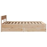 vidaXL Cadre de lit sans matelas 140x190 cm bois de pin massif