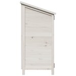 vidaXL Abri de jardin Blanc 106 x 56 x 113 5 cm Bois d'ingénierie