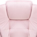 vidaXL Chaise de bureau Rose Velours