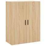 vidaXL Buffet haut Chêne sonoma 69 5x34x180 cm Bois d'ingénierie