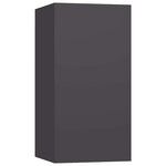 vidaXL Meubles TV 2 Pièces Gris 30 5x30x60 cm Bois d’ingénierie