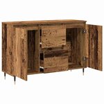 Buffet vidaXL avec portes et tiroirs en vieux bois 101 5x35x70 cm
