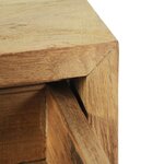 vidaXL Tables de chevet 2 Pièces 40x30x50 cm teck massif
