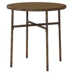 vidaXL Ensemble à manger de jardin 3Pièces Résine tressée Marron