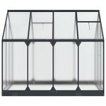 vidaXL Serre de jardin avec porte Anthracite 183 5 x 243 5 x 207 cm
