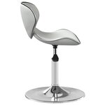 vidaXL Tabouret de bar Blanc Similicuir
