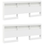 vidaXL Lit Bibliothèque Blanc 180 x 200 cm Bois d'ingénierie