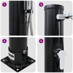 vidaXL Douche solaire pour l'extérieur avec tête de douche à main  217 cm  20 L.