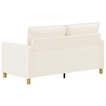 vidaXL Canapé Crème 156 x 81 x 87 5 cm Tissu