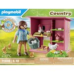 PLAYMOBIL 71308 - Country - Agricultrice et poulailler