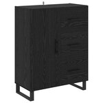 vidaXL Haut Armoire Chêne noir 69 5 x 34 x 180 cm Bois d'ingénierie