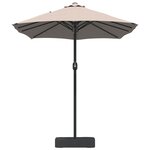 vidaXL Parasol de jardin Taupe 385 x 209 x 244 cm Polyester