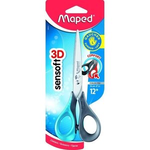 MAPED Ciseaux Sensoft 3D pour gaucher 16 cm (Lot de 3)
