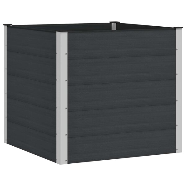 vidaXL Jardinière surélevée Noir 100 x 100 x 91 cm