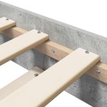 vidaXL Cadre de lit Gris béton 80 x 200 cm Bois d'ingénierie