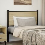 vidaXL Tête de lit sonoma 107 cm bois d'ingénierie et acier