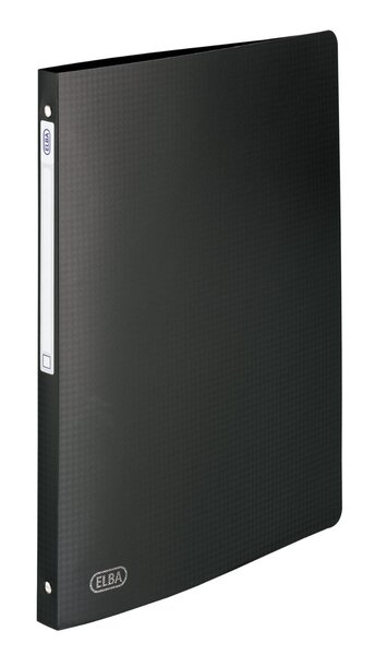 Classeur 4 anneaux Memphis A4 Dos 20 mm Noir ELBA