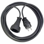 Rallonge électrique 25m noire en plastique h05vv-f 3g1 5 brennenstuhl