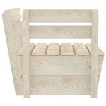 vidaXL Canapé d'angle sectionnel palette Bois d'épicéa imprégné