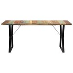 vidaXL Table de salle à manger 180x90x76cm Bois de récupération solide