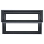 vidaXL Cache-pot de jardin Anthracite 100 x 60 x 45 cm Acier