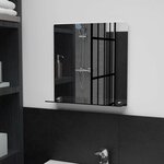 vidaXL Miroir mural avec étagère 40x40 cm Verre trempé
