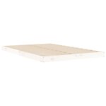vidaXL Cadre de lit sans matelas blanc 120x190 cm bois de pin massif