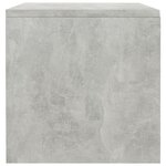 vidaXL Table de chevet Gris béton 40x30x30 cm Bois ingénierie