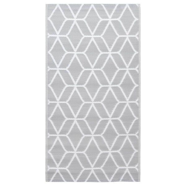 vidaXL Tapis d'extérieur Gris 80x150 cm PP