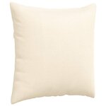 vidaXL Coussins de canapé 2 Pièces Crème 80 x 80 cm