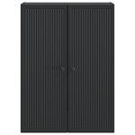 vidaXL Armoire Murale Noir 66 x 34 5 x 90 cm Bois d'ingénierie
