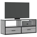 vidaXL Meuble TV sonoma gris 100x31x39 5 cm bois d'ingénierie et métal