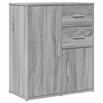 vidaXL Buffets 2 Pièces sonoma gris 60x31x70 cm bois d'ingénierie