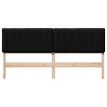 vidaXL Tête de lit capitonnée Marron et Noir 200 cm Pin massif